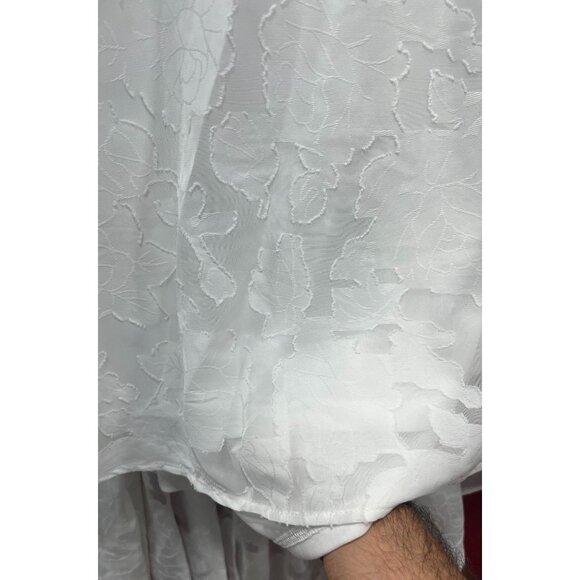 Rue 21 - Women's Summer Sleeveless High Low Hem Ruffle Floral Dress - White - 3X - Picture 16 of 16